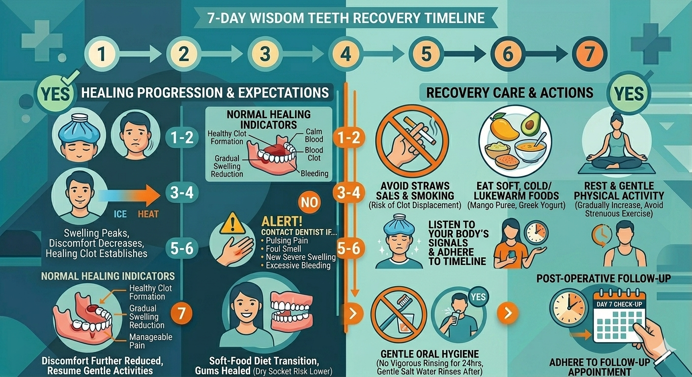 Featured image for “Is This Normal? Navigating Your 7-Day Wisdom Teeth Recovery Timeline”